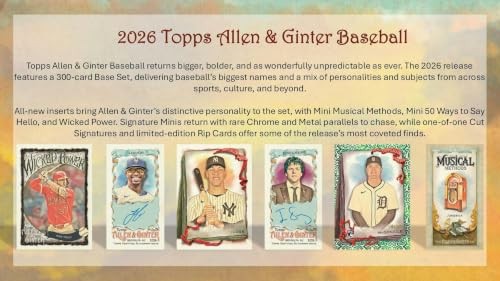 Topps 2026 Allen & Ginter Baseball Hobby Box
