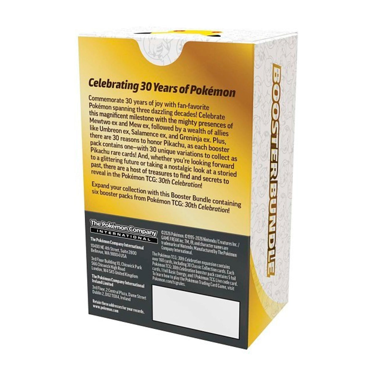 Pokémon 30th Celebration Booster Bundle