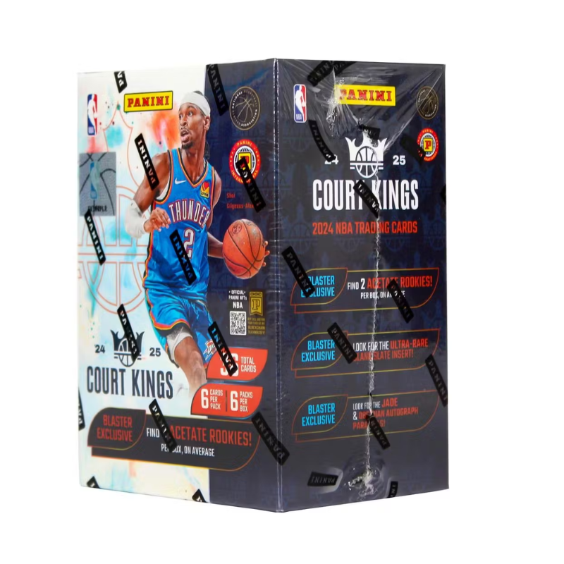 Panini 2024/25 Court Kings Blaster Trading Cards Display of 6