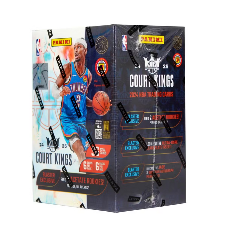 Panini 2024/25 Court Kings Blaster Trading Cards Display of 6