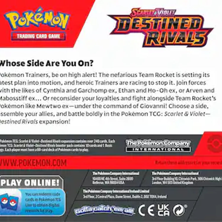 Pokémon Scarlet & Violet Destined Rivals Booster Box 36 Packs