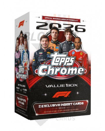 2026 Topps Chrome Formula 1 F1 Value Box 2 Exclusive Inserts