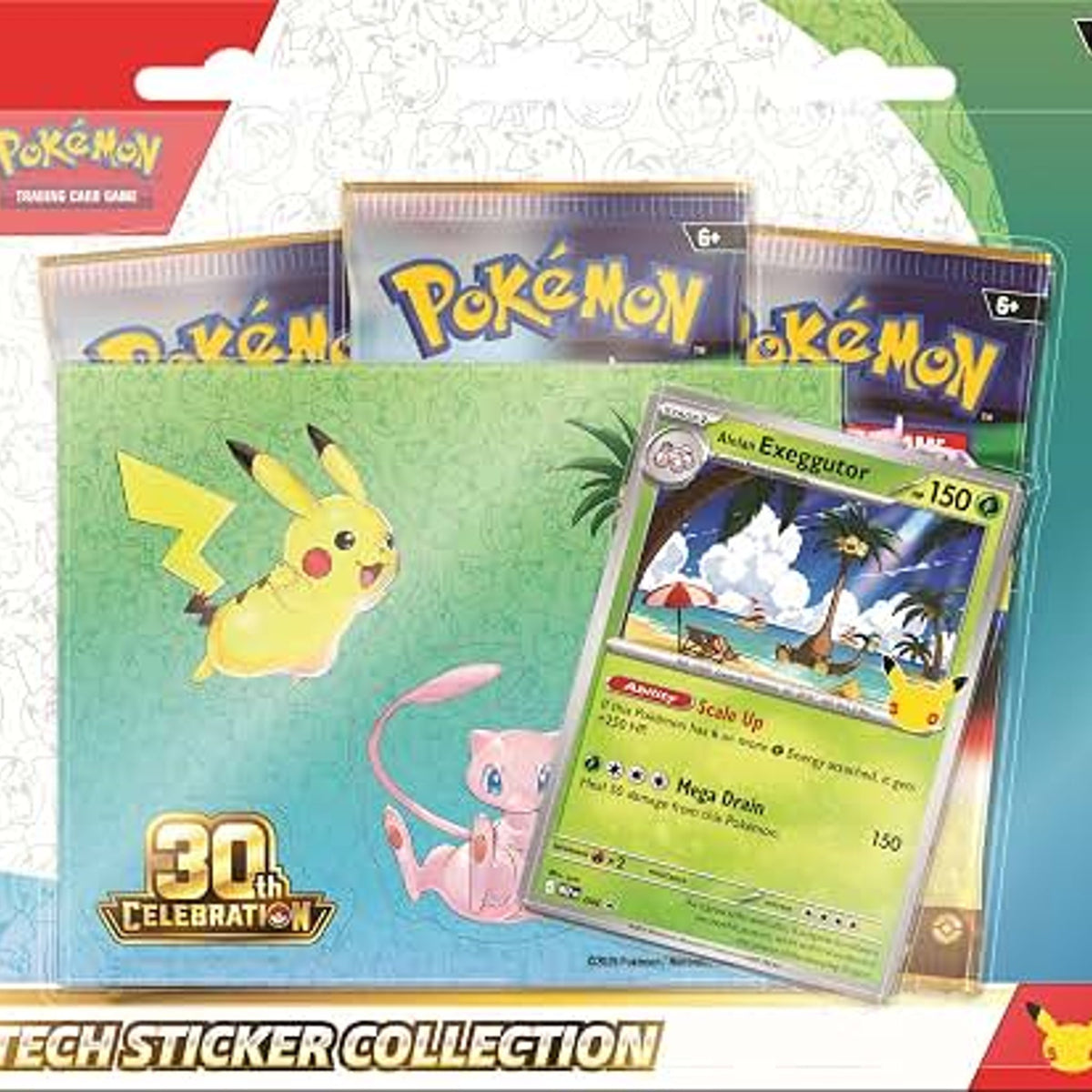 Pokémon Tcg 30th Celebration Tech Sticker Collection Random