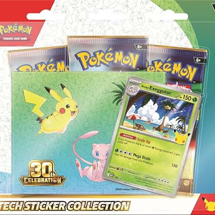 Pokémon Tcg 30th Celebration Tech Sticker Collection Random