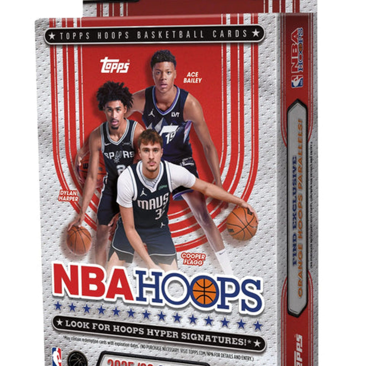 Topps 2025/26 Hoops Basketball Hanger Trading Card Box Hyper Signatures