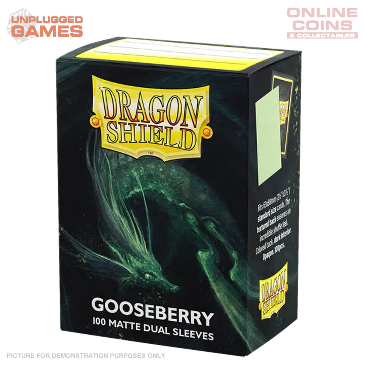 Arcane Tinmen Dragon Shield Matte Dual Gooseberry Standard Size Card Sleeves 100 Ct