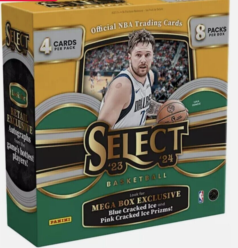 Panini 23-24 Select Basketball Mega Box Trading Cards 8 Packs