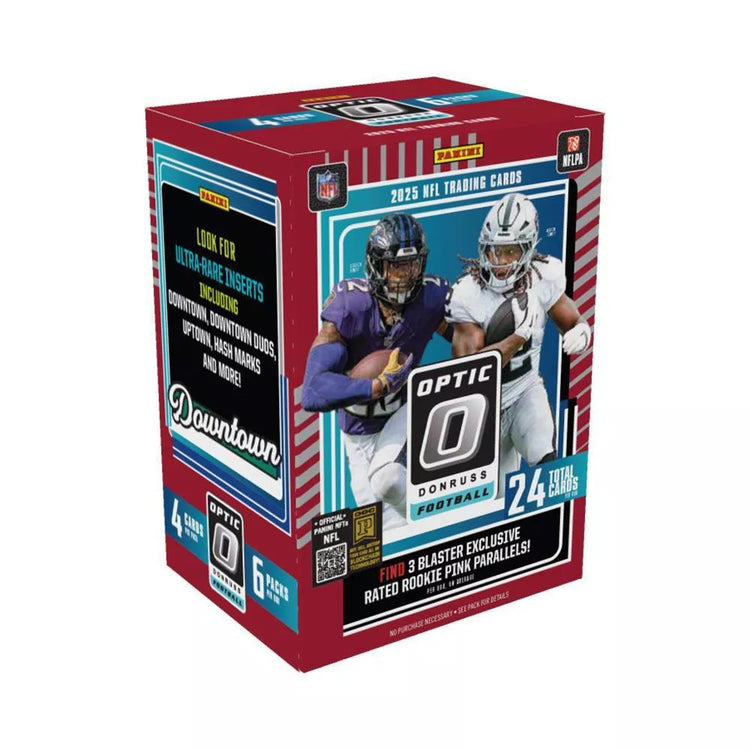 Panini 2025 Donruss Optic Football Blaster Box Pink Parallels