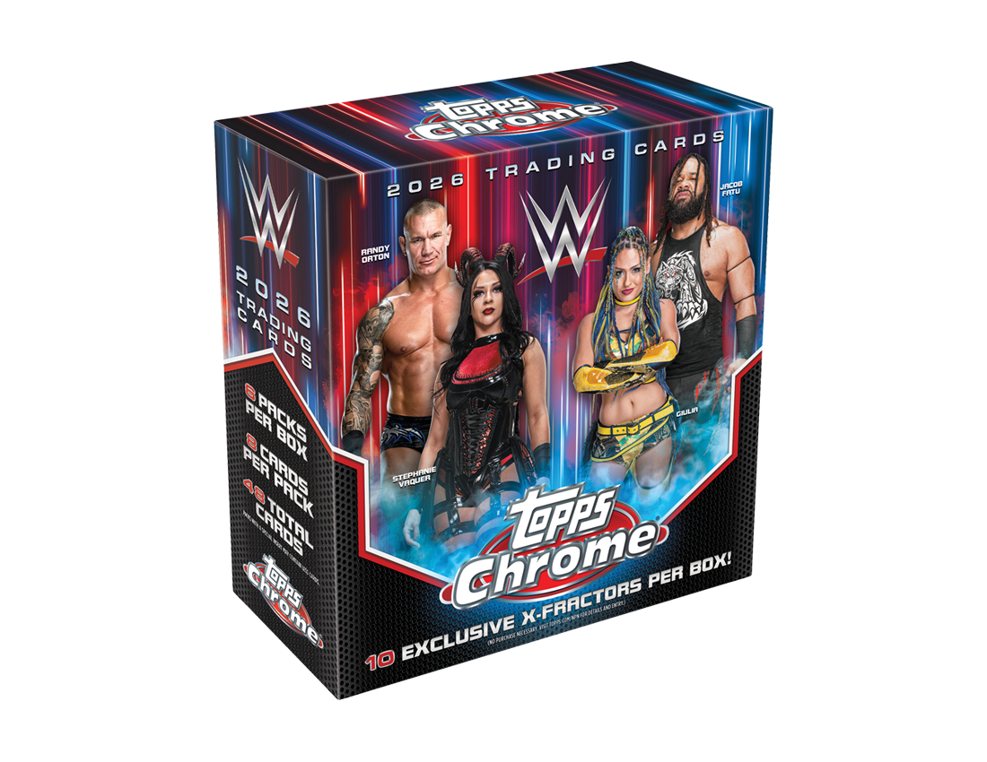 Topps 2026 Chrome WWE Mega Box 6 Packs