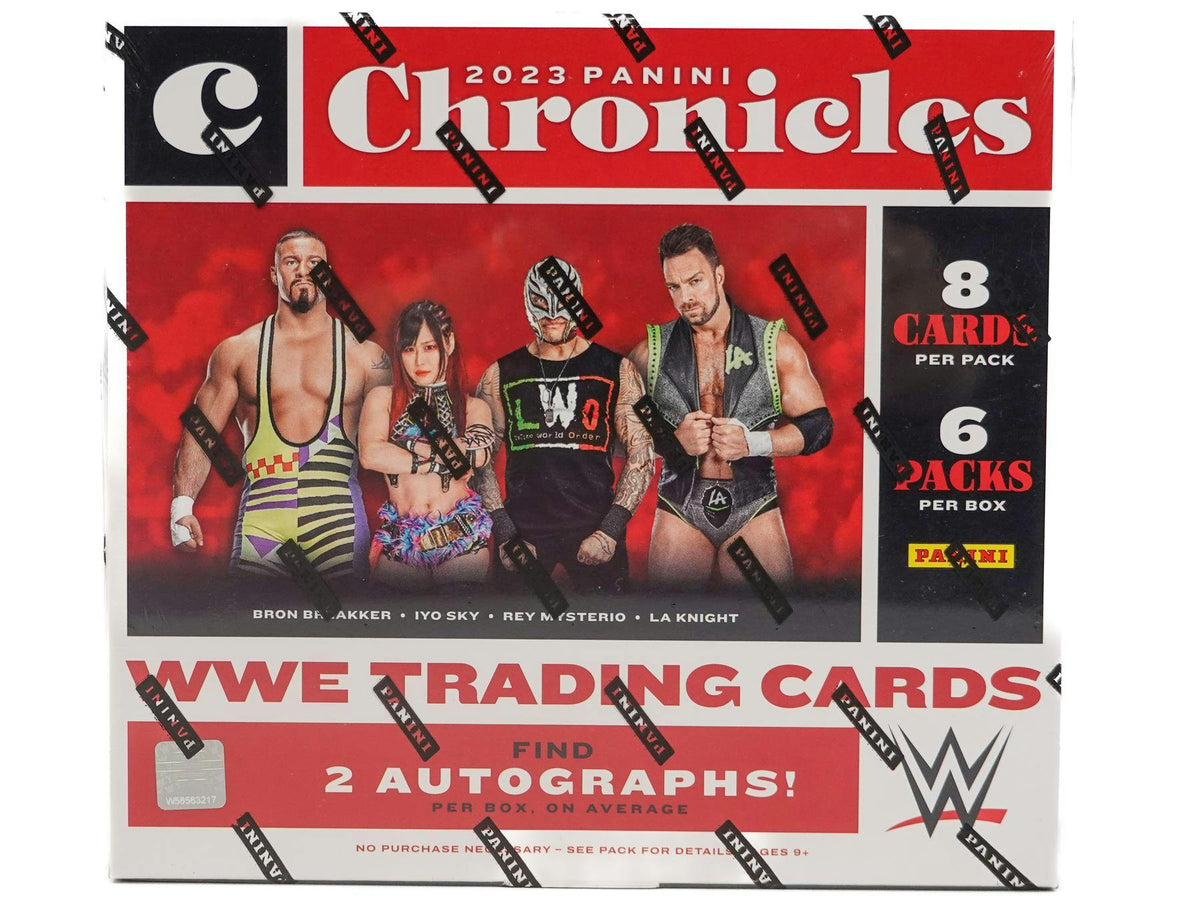 Panini 2023 Chronicles WWE Hobby Trading Card Box 2 Autographs