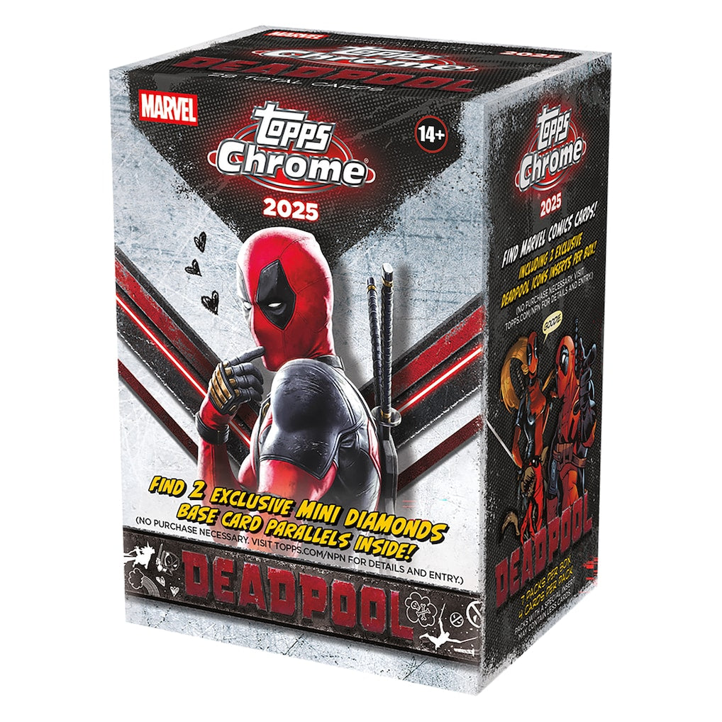 Topps 2025 Deadpool Chrome 7-Pack Blaster Box