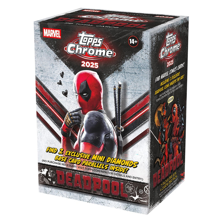 Topps 2025 Deadpool Chrome 7-Pack Blaster Box