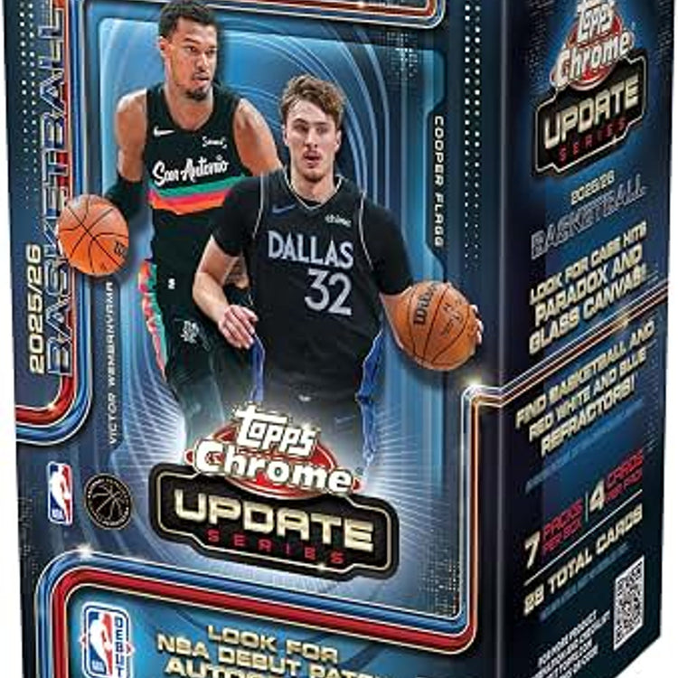 Topps 2025-26 Chrome Updates Basketball Hobby Box Factory Sealed