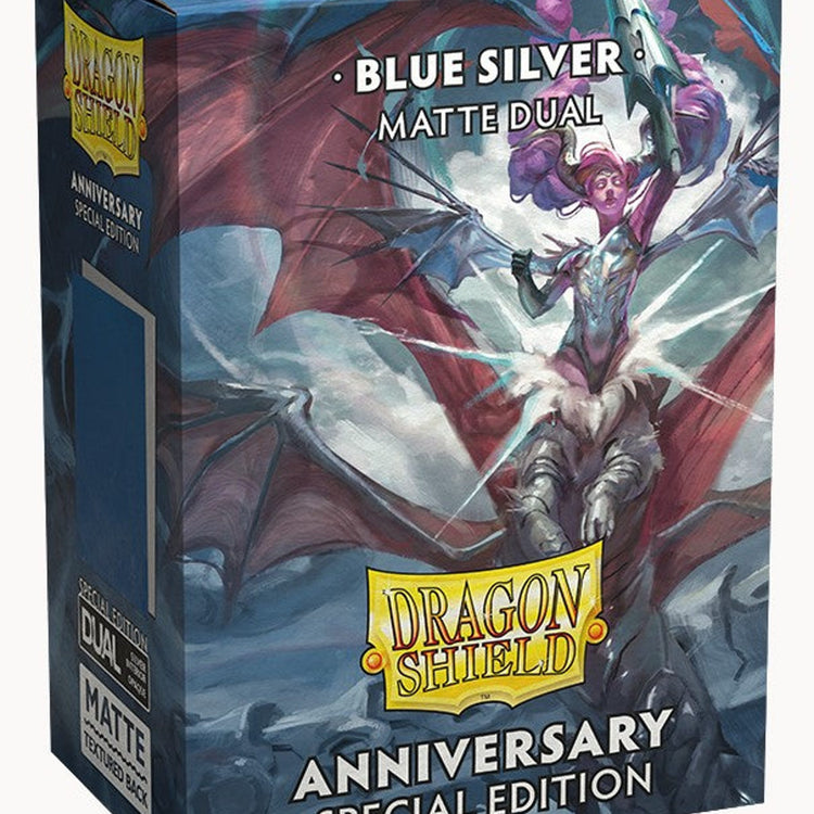 Arcane Tinmen Dragon Shield Matte Blue/Silver Special Edition Card Sleeves