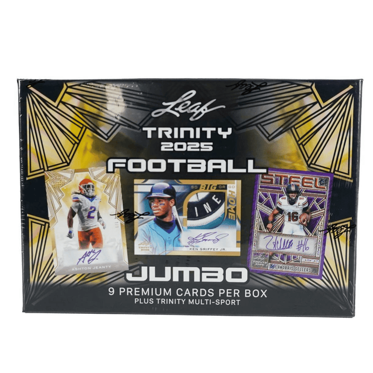 Leaf Football 2025 Trinity Trading Card Hobby Box 9 Cards