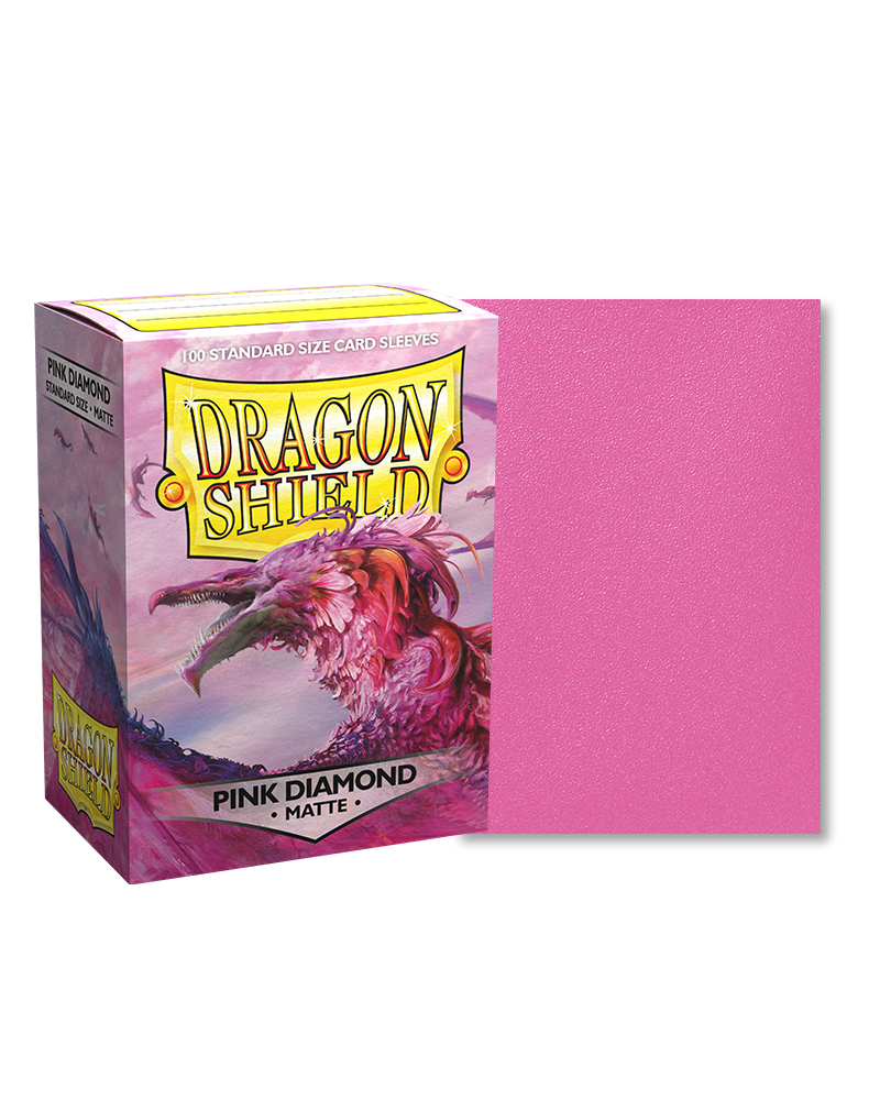 Arcane Tinmen Dragon Shield Matte Sleeves Pink Diamond 100