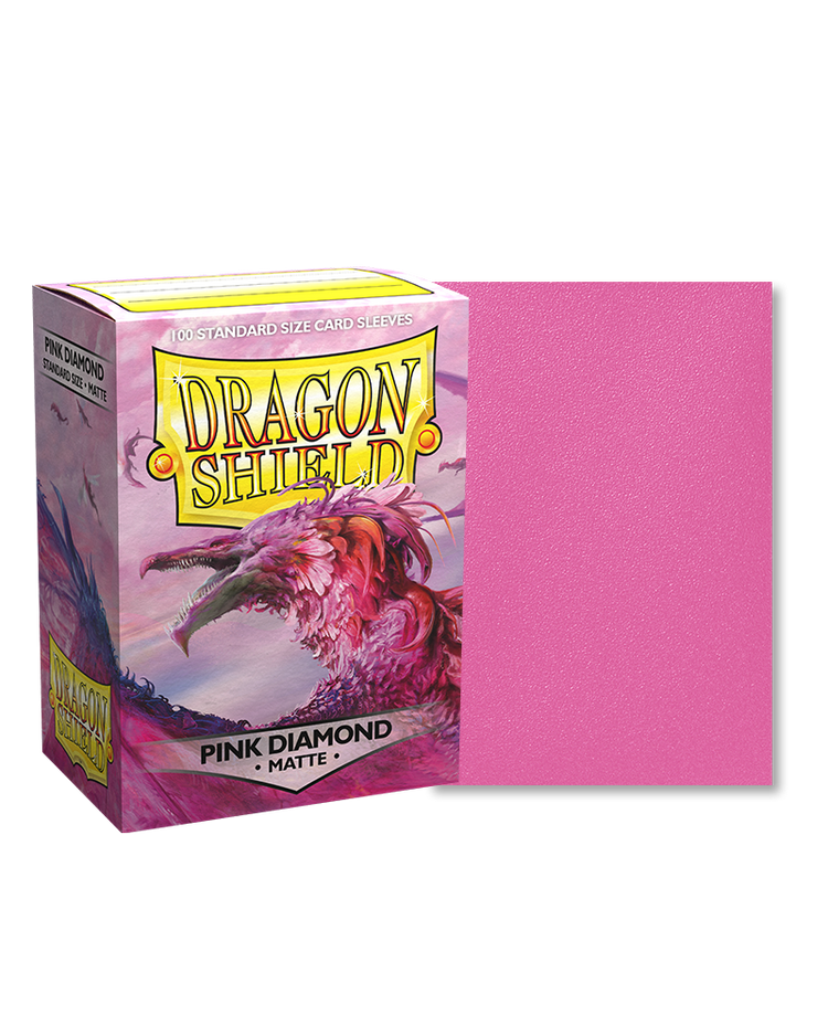 Arcane Tinmen Dragon Shield Matte Sleeves Pink Diamond 100