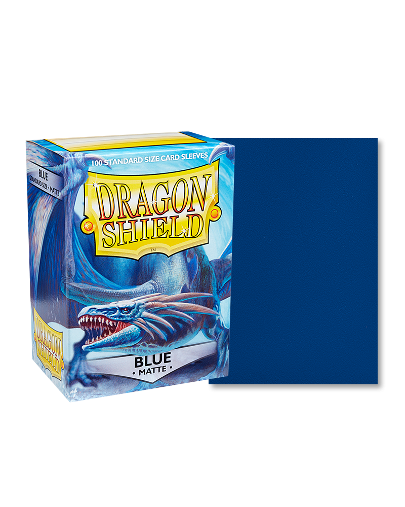 Arcane Tinmen Dragon Shield Matte Blue Sleeves 100 Ct
