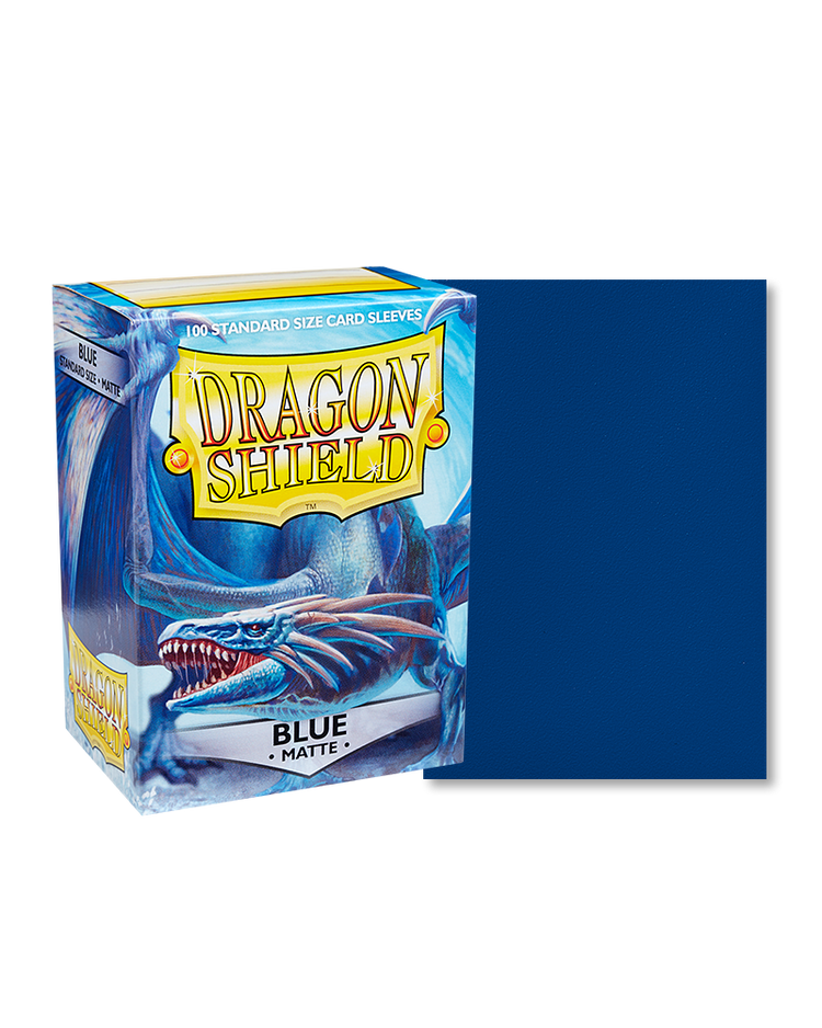 Arcane Tinmen Dragon Shield Matte Blue Sleeves 100 Ct