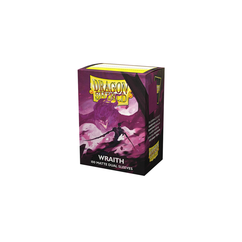 Dragon Shield Dual Matte Wraith Matte Wraith Purple Standard Size 100 Sleeves