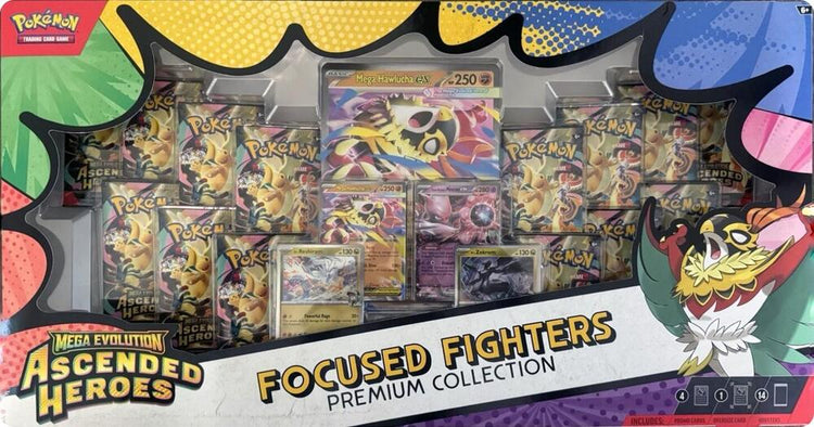 Pokémon Mega Evolution Ascended Heroes Focused Fighters Premium Collection 23 x 12 x 2