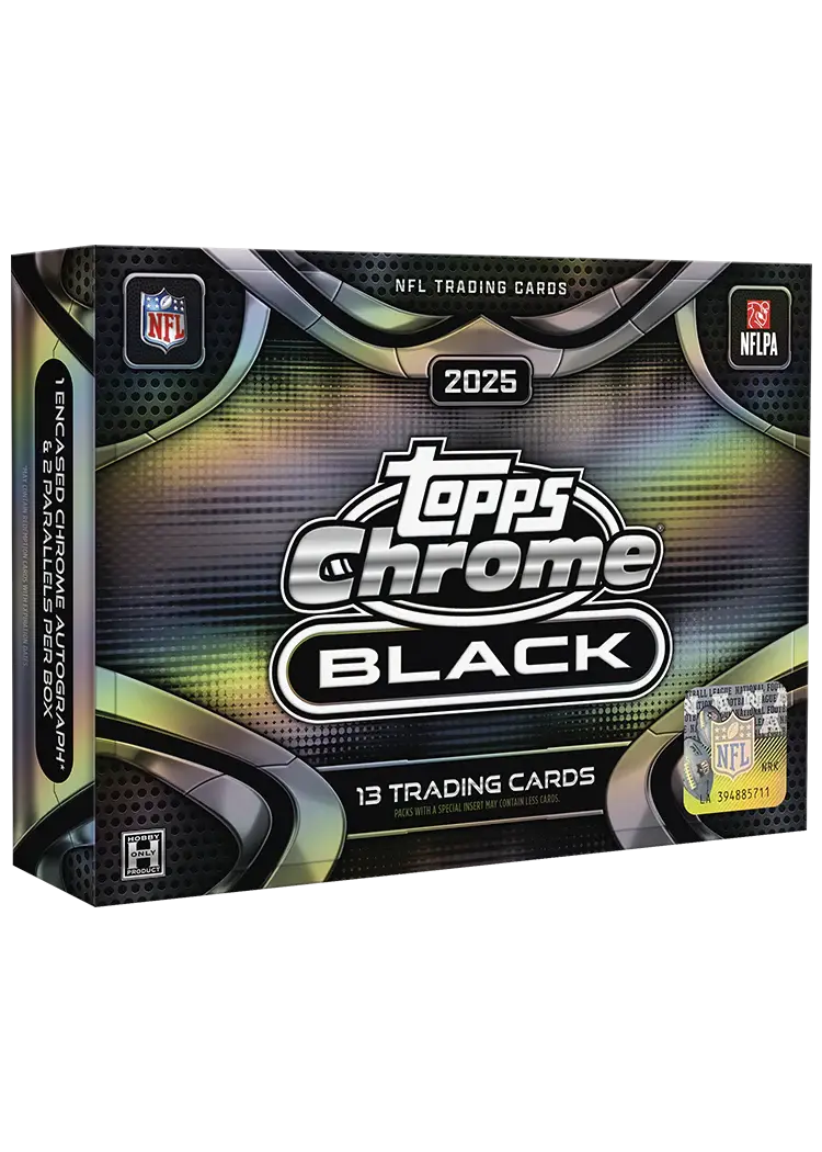 Topps 2025 Chrome Black Football Hobby Box