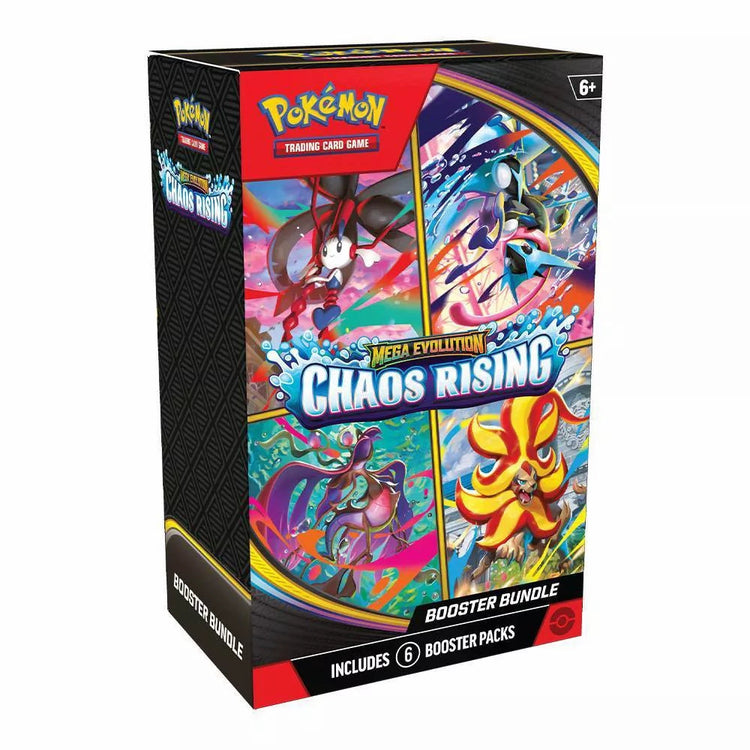 Pokémon Mega Evolution Chaos Rising Booster Bundle 6 Booster Packs