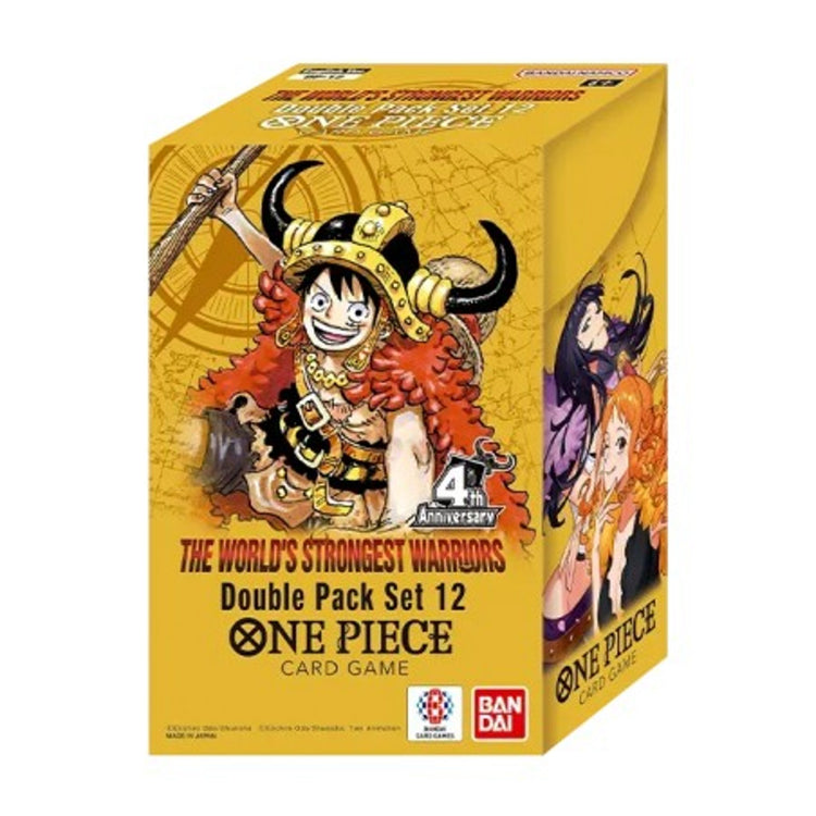 One Piece Card Game Double Pack Set DP-12 2 Booster Packs