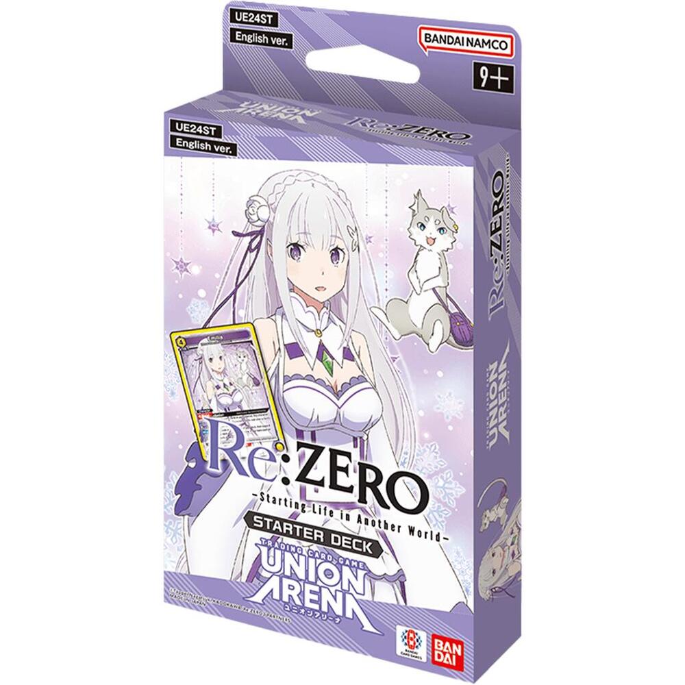 BANDAI Union Arena CCG Re:Zero Starting Life in Another World Starter Deck 50 Cards
