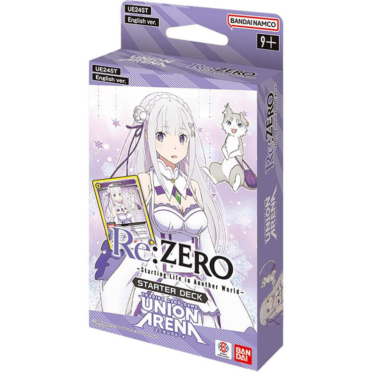 BANDAI Union Arena CCG Re:Zero Starting Life in Another World Starter Deck 50 Cards