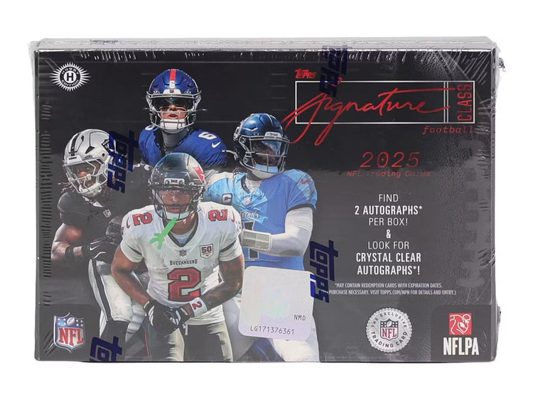 Topps 2025 Signature Class Football Hobby Box 8 Packs