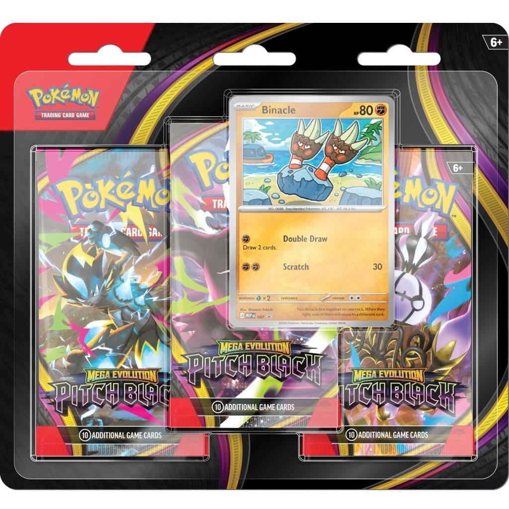 The Pokémon Company International Pokémon TCG Mega Evolution Pitch Black Triple Pack 3 Booster Packs