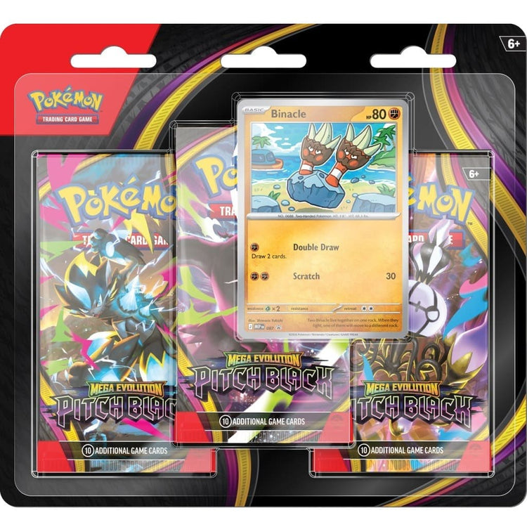 The Pokémon Company International Pokémon TCG Mega Evolution Pitch Black Triple Pack 3 Booster Packs