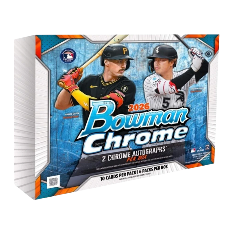 Topps 2026 Bowman Chrome Baseball Hobby Box 2 Autos