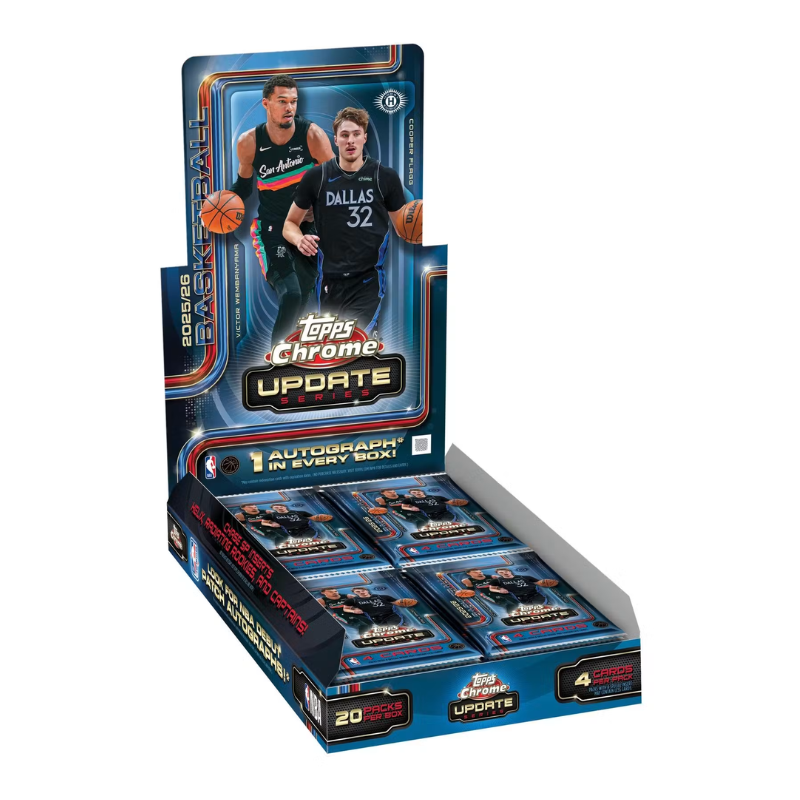 Topps 2025-26 Chrome Updates Basketball Hobby Box Factory Sealed
