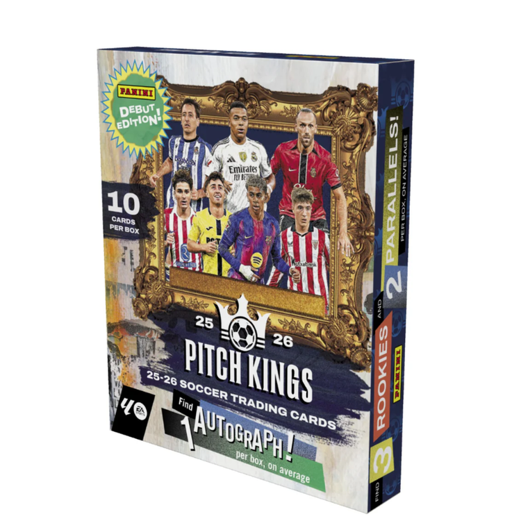 Columbia Sports Cards And More 2025-26 Panini Pitch Kings Hobby International Box