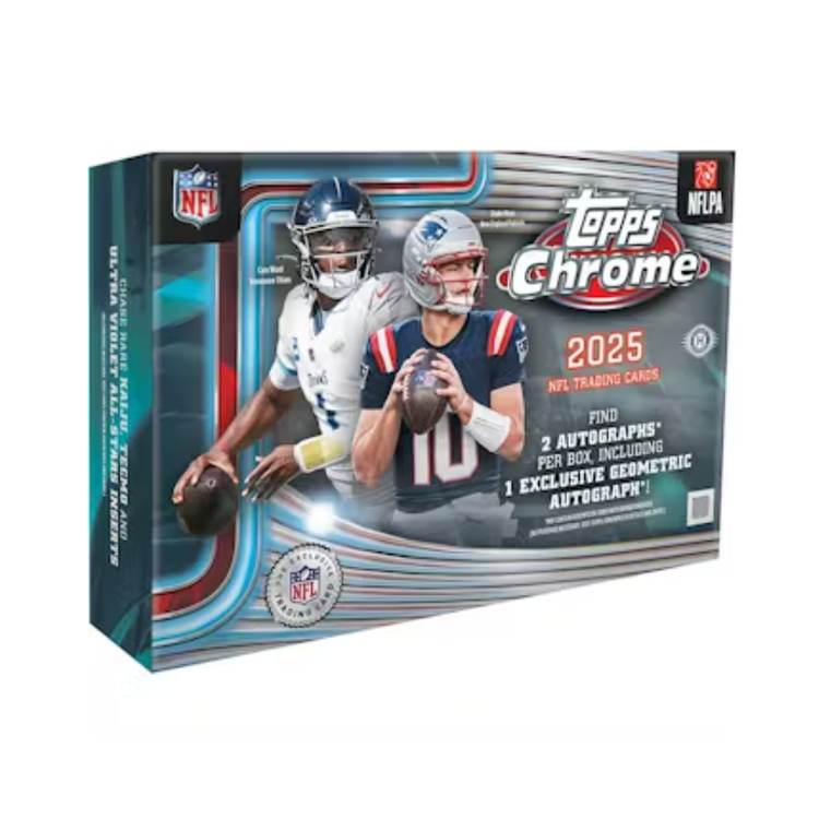 Topps Chrome Football 2025 Chrome NFL Football Breaker's Delight Box