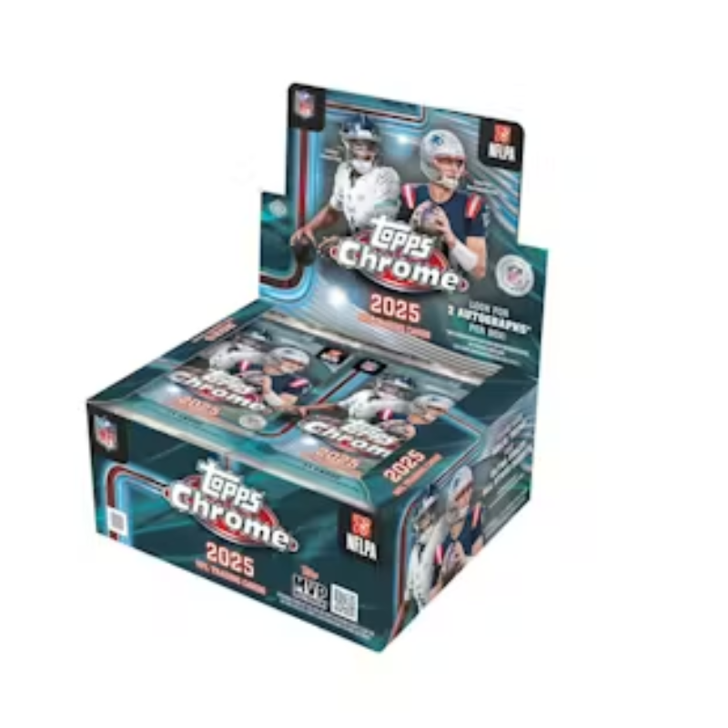Topps 2025 Chrome Football Hobby Jumbo Box