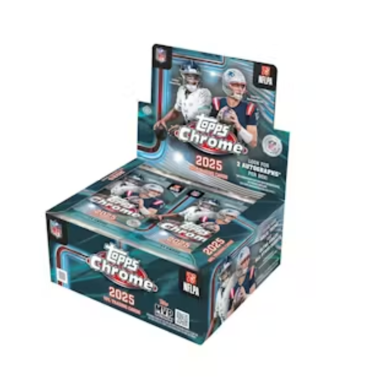 Topps 2025 Chrome Football Hobby Jumbo Box