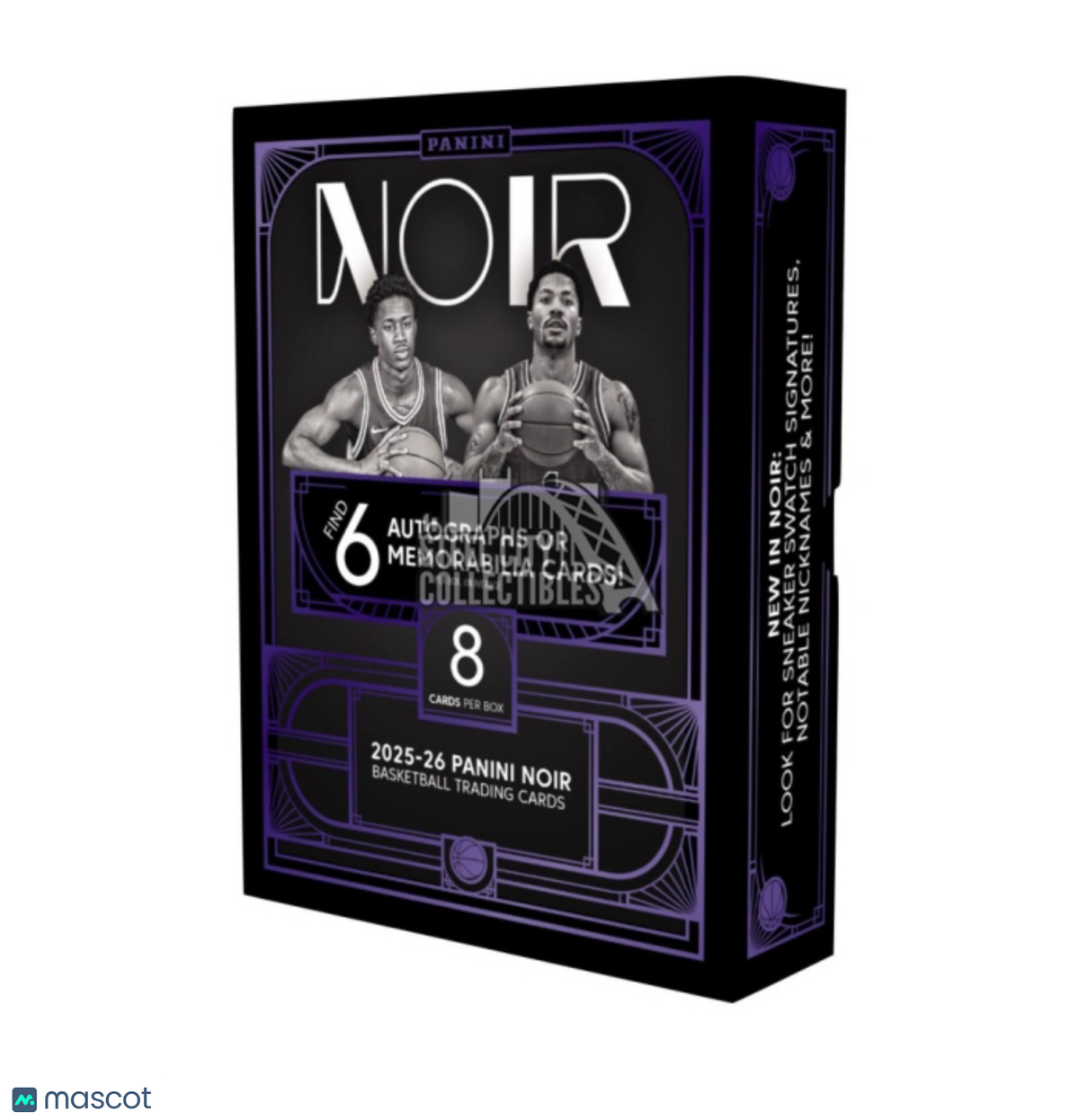 Panini 2025/26 Noir Basketball Hobby Trading Card Box 5 Autographs