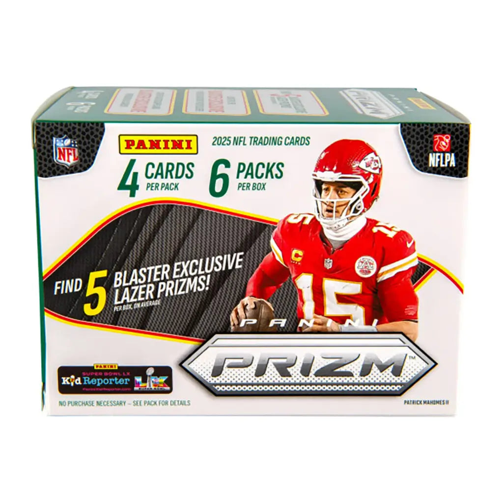 Panini 2025 Prizm Football Trading Cards Blaster Box