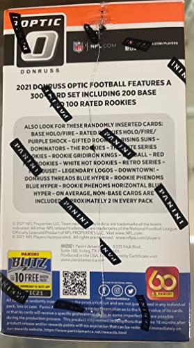 Panini 2021 Donruss Optic Football Purple Shock Parallels 6-Pack Blaster Box