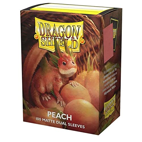 Arcane Tinmen Dragon Shield Dual Matte Peach 100 Ct