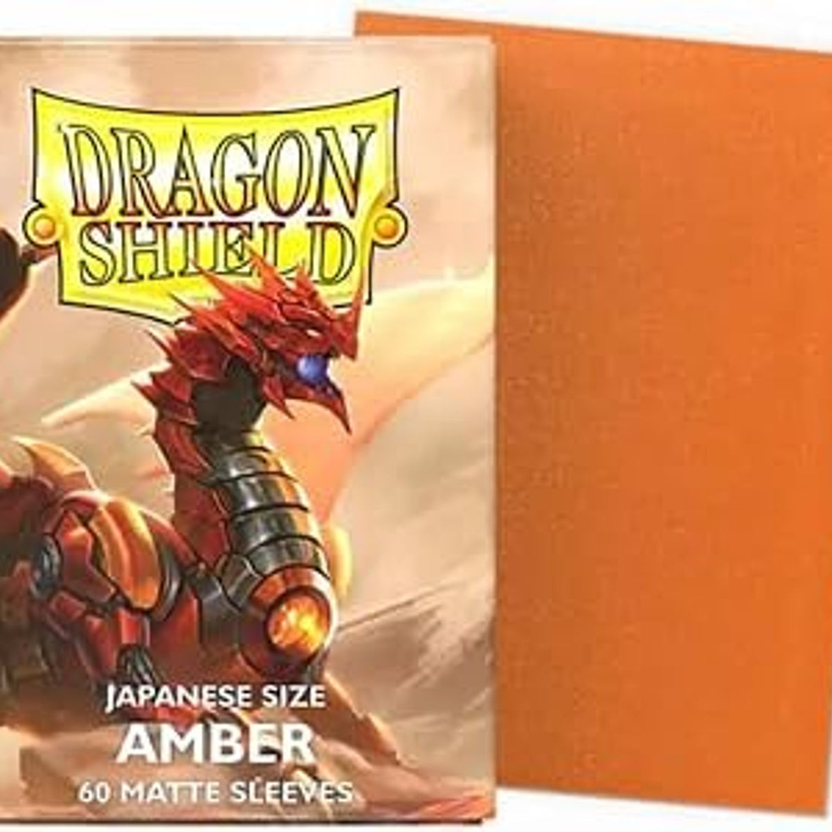 Arcane Tinmen Dragon Shield Matte Amber Japanese Size Card Sleeves 60 CT