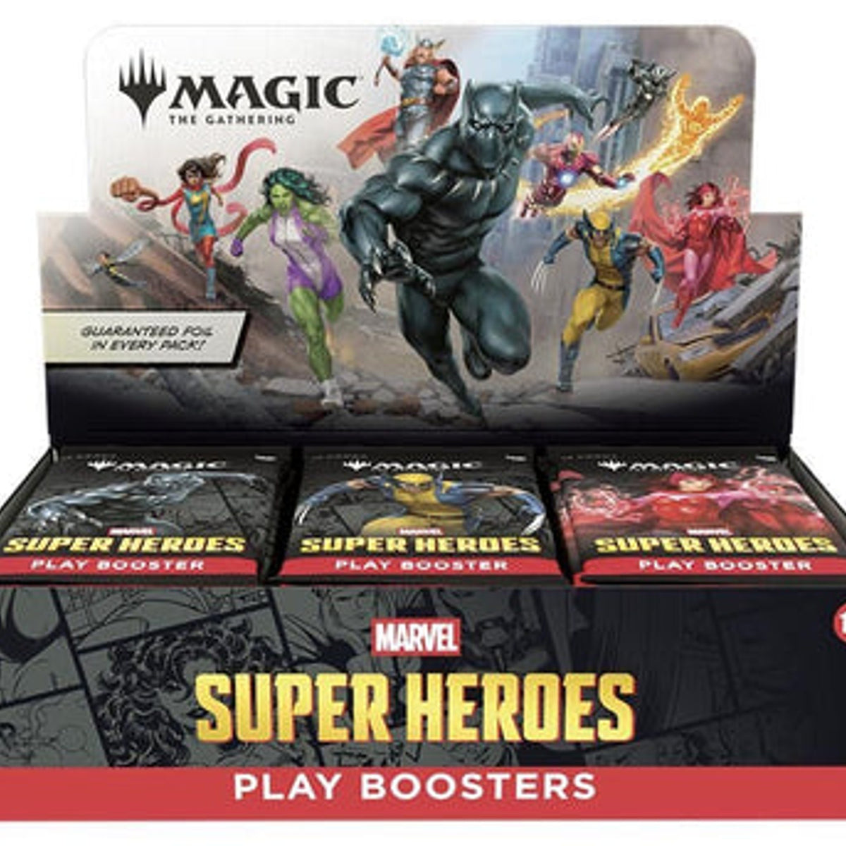 Magic: The Gathering Marvel Super Heroes Play Booster Box Display Box 30 Packs