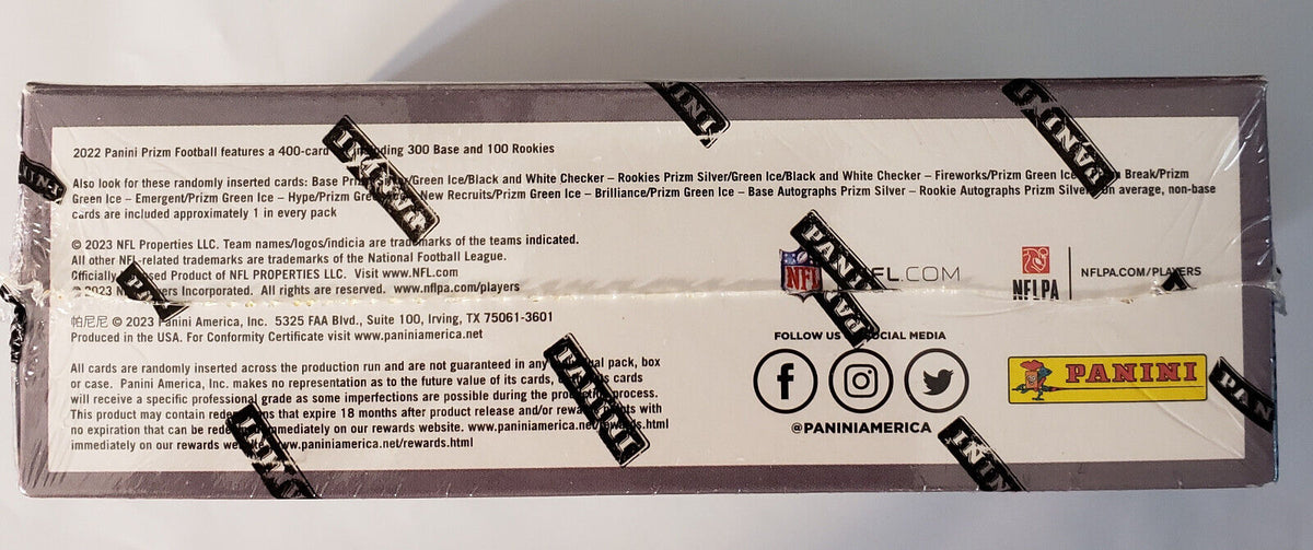Panini 2022 Prizm Football Retail Pack Box
