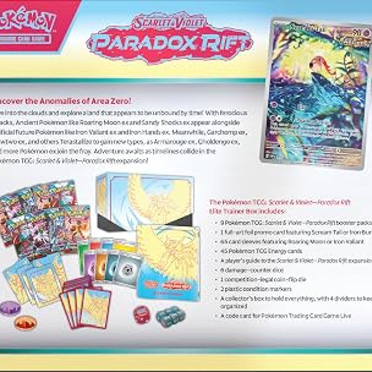 Pokémon Scarlet & Violet Paradox Rift Elite Trainer Box Blue
