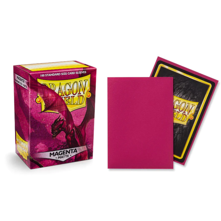 Arcane Tinmen Disney Princess Dragon Shield Matte Magenta Card Sleeves 100 Count