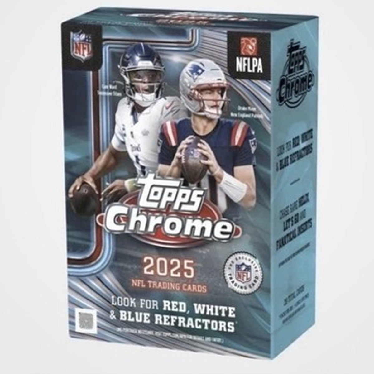 Topps 2025 Chrome Football Trading Cards Value Box