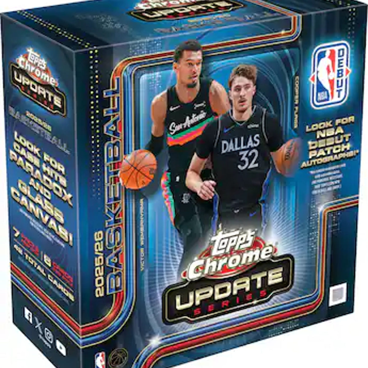 Topps 2025-26 Chrome Updates Basketball Hobby Box Factory Sealed